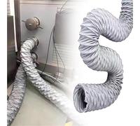 Industrial Flexible Dryer Vent Hose - 4 to 12 Inch Ducting for Tight Spaces, Heat-Resistant Fume Extractor Ducting,1pc(D23 3/5' L9.8ft)