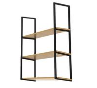 Industrial Floating Ceiling Shelf 3-Tier Kitchen Storage Rack Wine Bottle & Glass Holder Space-Saving Dish nizer Durable Ceiling Mount 120x30x110cm