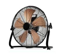 Industrial Floor Fan, Heavy Duty Metal Pedestal, 130 Tilt, High Velocity | All-metal build with 5 aluminum blades, dual mesh guards, and rubber anti-slip feet for stable, vibration-free operation