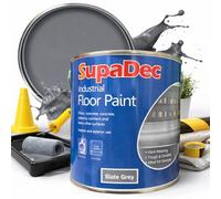 Industrial Floor Paint 1L Slate Grey | Ideal for Garages, Warehouses & Concrete Floors | Fast Drying Interior & Exterior Paint for Concrete & Masonry
