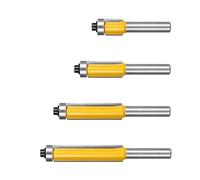 Industrial Flush Trimming Router Cutter Bit 12.7mm With Ball Bearing 8mm Shaft For Edging Copying Woodworking Tool Carbon Steel Wood Router Bit Kit