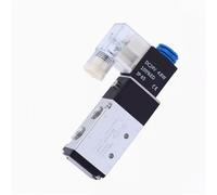 Industrial G1/8 4V210-08 4V210-06 AC DC12V 24V 220V Solenoid Valve Pneumatic Parts Directional Valve2 Way 5 Port(Light Purple)