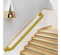 Industrial Galvanized Steel Stair Railing Kit 1-20 ft Adjustable Length Indoor & Outdoor Support il for Stairs - 11 ft (330cm) Complete Set