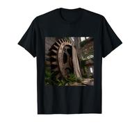 Industrial Gear Ruin Factory Machinery Value Graphic T-Shirt