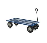 Industrial General Purpose Truck; Mesh Base Pneumatic Wheels; Blue