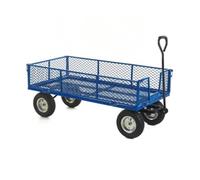 Industrial General Purpose Truck; Mesh Base Sides Ends Blue