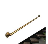 Industrial Gold-Copper Stair Banister Rail Kit - 1ft-20ft Adjustable Wall Support, Stylish Foot Rail for Bar Counter, Durable Water Pipe Design (16ft/4.8m)