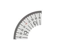 Industrial Grade 45 Degree ArcShape Gauge -0- Angles Ruler With Clear Scale Woodworking Tool For Carpenter Clear Scale For Accurate Reading Machine Work Control