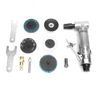 Industrial Grade 90 Degree Bending Pneumatic Die Grinder with 2 Inch Grinding Disc, Air Compressor Powered Tool for Metal Wood Rubber Deburring and Shaping