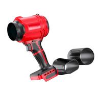 Industrial Grade Cordless Blower 40000RPM High Speed, Red | Industrial Grade High Speed Motor Portable Cordless Design for Functional Use Includes 2 Nozzles