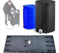 Industrial Grade Drum Heating Blanket for 55 Gallon Metal Drum 275 Gallon IBC Totes,2000W/4000W Electric Heater,Adjustable 0~150°C,Fast & Even Heat,Fireproof,Waterproof Black-275Gal/1000L