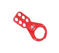 Industrial-Grade Lockout Tagout Hasp with Insulated Handle 6-Hole Steel Device for Electrical & Mechanical Maintenance Valves Breaker Lockout Hasp