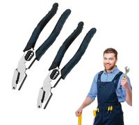 Industrial-Grade Multi-Function Cutting Pliers, 9-in-1 Multi-Functional Plier Nail Puller/Wire Cutter/Stripper/Crimper, Compound Action Leverage, Industrial CR-V Pliers, for DIY & Home Use (2PCS)
