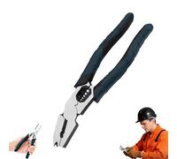 Industrial-Grade Multi-Function Cutting Pliers, 9-in-1 Multi-Functional Pliers, Compound Action Leverage Design, for Thick Steel Wire Ropes, Iron Wires and Cables, for DIY, Home (1PC)