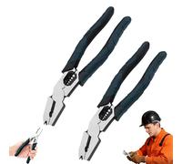 Industrial-Grade Multi-Function Cutting Pliers, 9-in-1 Multi-Functional Pliers, Compound Action Leverage Design, for Thick Steel Wire Ropes, Iron Wires and Cables, for DIY, Home (2PCS)