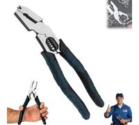 Industrial-Grade Multi-Function Cutting Pliers,9-in-1 Multi-Functional Pliers,High Leverage CR-V,for Nail Removal/Clamping/Wrench/Shearing/Striking/Hammering/Crimping/Wire Stripping Repair (1PC)