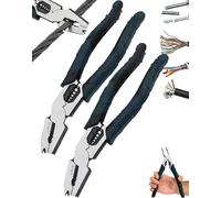 Industrial-Grade Multi-Function Cutting Pliers, 9-in-1 Multi-Functional Pliers Nail Puller, Heavy-Duty Offset Industrial Multifunction Wire Cutter, for Repair(2)