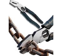 Industrial-Grade Multi-Function Cutting Pliers - Heavy-Duty 9-in-1 Multi-Functional Pliers Nail Puller with High-Leverage Design - Easily Cuts Through Thick Steel Wire Ropes, Iron Wires & Cables(1pc)