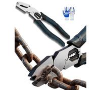 Industrial-Grade Multi-Function Cutting Pliers - Heavy-Duty 9-in-1 Multi-Functional Pliers Nail Puller with High-Leverage Design - Easily Cuts Through Thick Steel Wire Ropes, Iron Wires & Cables (1)