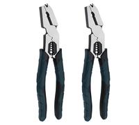 Industrial-Grade Multi-Function Cutting Pliers, High-Leverage 9-in-1 Nail Puller Pliers & Linemans Pliers, Heavy-Duty Tool for Home Repair & DIY Users (2 PCS)