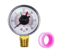 Industrial-Grade Pressure Gauge Box 0-60 PSI with For dial-Driven Filter Selection, Compatible with 1/4 Inch NPT Thread Standards