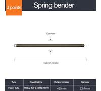 Industrial Grade PVC Wire Tube Spring Bender Set, 4-Point 420mm to 470mm Manual Pipe Bending Tool for 3/4/6 Point and 1 Inch Pipes, for Durable Curve Spring for DIY Home Decoration (16MM)