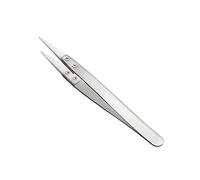 Industrial-Grade Stainless Steel Insulated Tweezers Non-Magnetic Tweezers Straight-Tipped Handle Straight Bent Tip High-Precision Insulated Non-Magnetic Steel - Straight Shank Grip Stainless