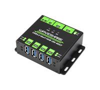 Industrial Grade USB 3.2 HUB Switchable Two Hosts Extending 4X USB Port 2 in 4 Out Multi Protections Metal USB Hub for Durability