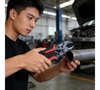 Industrial Grade Vise Grip, Heavy Duty Locking Pliers with Screw Extractor Curved Jaws,Professional Grade,Grip & Remove Stripped/Stuck Screws in seconds,Rubber Handles,(7-Inch)
