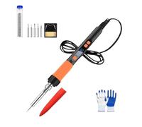 Industrial Grade Welding Pen Repair Tool Set, Industrial Laser Welding Machine, 90w 3 in 1 Household High-Power Soldering Pen Set, Adjustable Temperature, with 5 Soldering Iron Tips (Orange)