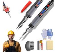 Industrial Grade Welding Pen Repair Tool Set,Welding Tools and Accessories-Intelligent Temperature Control,Portable Soldering Pen with 5PCS Tips,Soldering Iron Kit,Beginners Can Master It Easily (A)