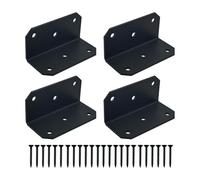 Industrial Grades Corner Brackets Thick Steel Construction Mounting Holes for Enhances Structural Stability Universals Fence Reinforcement Brackets