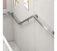 Industrial Hand Railings, Safety Non-Slip Handrails, 1FT 2FT 3FT 4FT 5FT Stairs Rail, Metal Square Pipe Grab Bar for Outdoor Steps or Indoor Stairs(15ft/450cm)