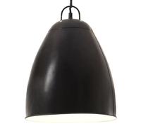 vidaXL Industrial Hanging Lamp 25 W Black Round 32 cm E27, Black