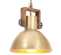vidaXL Industrial Hanging Lamp 25 W Black Round 30 cm E27