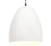 vidaXL Industrial Hanging Lamp 25 W White Round 42 cm E27, White