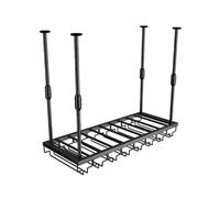 Industrial Hanging Wine RackAdjustable 2Layer Wine Storage Shelf for Bottles & Glasses Iron Bar Liquor Display Stand for Restaurants & Cafes Black (80x30cm)