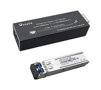 Industrial Hardened Gigabit Fiber Media Converter with Single Mode Dual Fiber SFP/LC Module 10/100/1000Base-TX to 100/1000Base-Fx Mini Ethernet Media Converter USB Type C Power Input