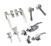 Industrial Heavy-Duty Freezer Warehouse Door Handles and Locks for Thermostatic Boxes Ovens Cabinets 1Pcs(SUS304-100mm-Left)