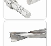 Industrial Hexagonal Shank Drill Bit with 6.35mm Handle, Carbide Tip Three Point Two Edge Design for Precision Woodworking, Industrial Grade Multi Material Wood Boring and(8MM)