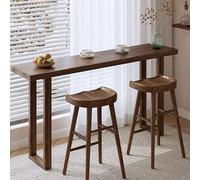 Industrial High Table with 2 Bar Stools Kitchen Dining Table Stand-Up Table for Apartment & Outdoor Modern Design (120x40x105cm/47.2x15.7x41.3in)