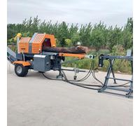 Industrial Horizontal Log Splitter with Diesel Engine - High-Volume Timber Processor for Forestry and Manufacturing Use