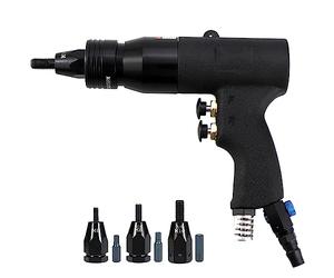 Industrial Hydraulic Pneumatic Rivet Gun - Premium Rivnut Tool Kit for M3 M4 M5 M6 M8 M10 M12 - Powerful Air Rivet Gun Perfect for Blind Riveting & Flat Nuts - Quality Riveter for Efficient Results