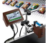 Industrial Inkjet Printer, 4.3-Inch HD Touchscreen Automatic Coding Machine, Adjustable 300-600 DPI, Two Print Widths (12.7mm/25.4mm) for Versatile Printing