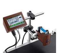 Industrial Inkjet Printer, Auto Online Coding Machine for Text, QR Code, Barcode, Batch Number, Label and Date Printing with Touch Screen