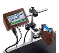 Industrial Inkjet Printer, Automatic Batch Coding & Marking Equipment for Text, Numbers, Manufacturing Date, Time, MRP, QR Code, Barcode, Graphics, 25.4mm