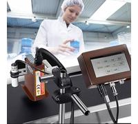 Industrial Inkjet Printer, Automatic Coding and Marking Machine for Production Line, Print QR Batch Numbers Date Logo Barcodes 12.7mm Width