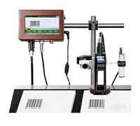 Industrial Inkjet Printer, Date Coding Machine for Production Line, Automatic Inkjet Coder with Touch Screen for Barcode Batch Number Label, 12.7mm