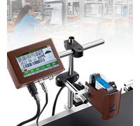 Industrial Inkjet Printer for Date, Text, QR Code, Barcode, Batch Number, and Label Printing, Ideal for Product Marking and Coding