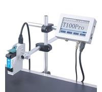 Industrial Inkjet Printer,in Line Inkjet Coder 12.7mm/25.4mm,Printing Height 2-5mm,Inkjet Coder with Original Fast-Drying Ink,for Text QRCode/Barcode/Batch Number/Label/Image/Date Printer,12.7mm